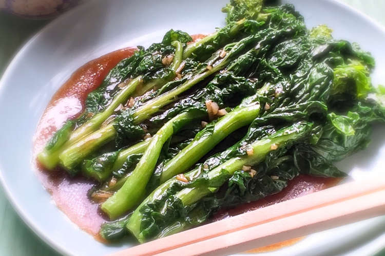 中華 菜花のオイスターソースがけ 油菜 レシピ 作り方 By フォレストヒル クックパッド 簡単おいしいみんなのレシピが367万品
