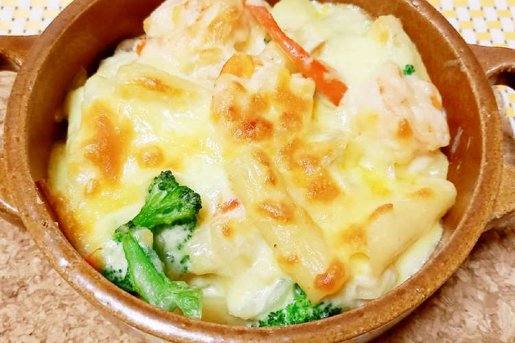 海老とブロッコリーのマカロニグラタン レシピ 作り方 By ポテチ犬 クックパッド 簡単おいしいみんなのレシピが359万品