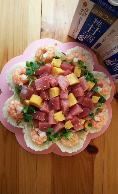 ひな祭り・押し寿司・ちらし寿司の写真