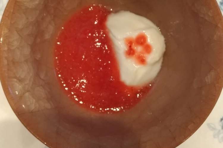 離乳食 水切りヨーグルトのいちご味 レシピ 作り方 By かのえ クックパッド 簡単おいしいみんなのレシピが352万品