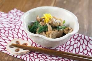 小松菜とあさりの煮びたしの画像