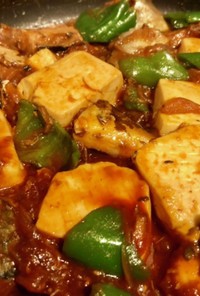 鯖缶と豆腐のケチャップ煮