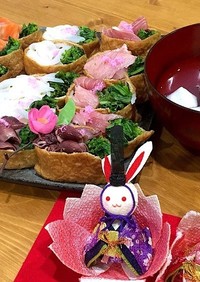 ひな祭りにも♬春の彩りいなり寿司★