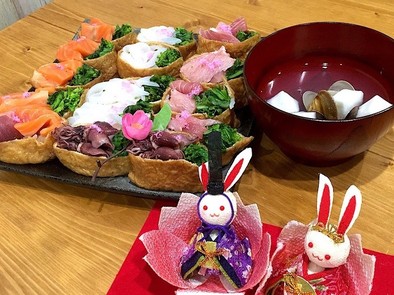 ひな祭りにも♬春の彩りいなり寿司★の写真