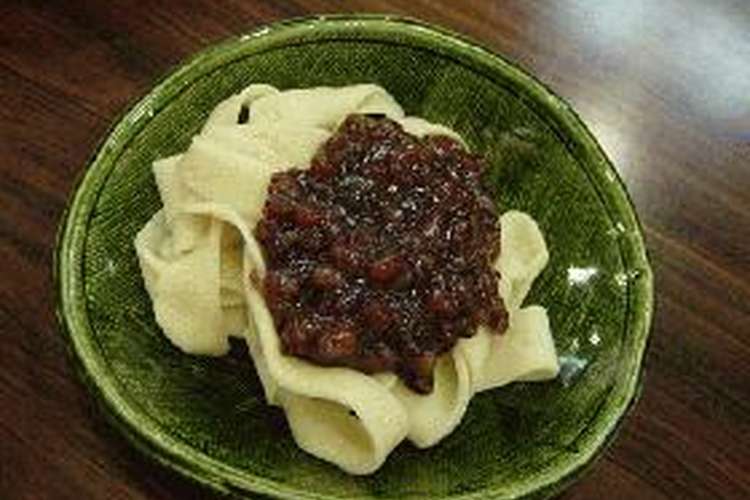 小豆ほうとう レシピ 作り方 By もぐもぐちゃん クックパッド 簡単おいしいみんなのレシピが353万品