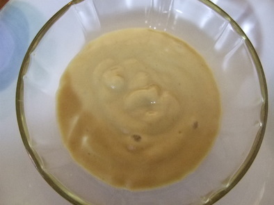 離乳食　豆乳さつま芋クリーム（きなこ）の写真