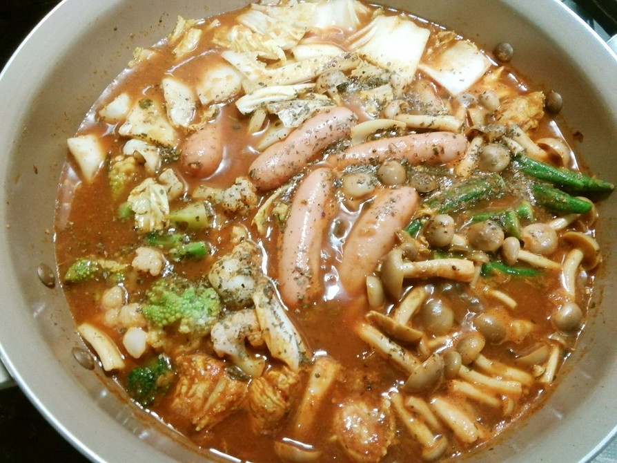 濃厚トマトスープカレー鍋の画像