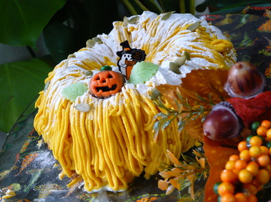 ♪ハロウィン・かぼちゃのモンブラン♪の写真