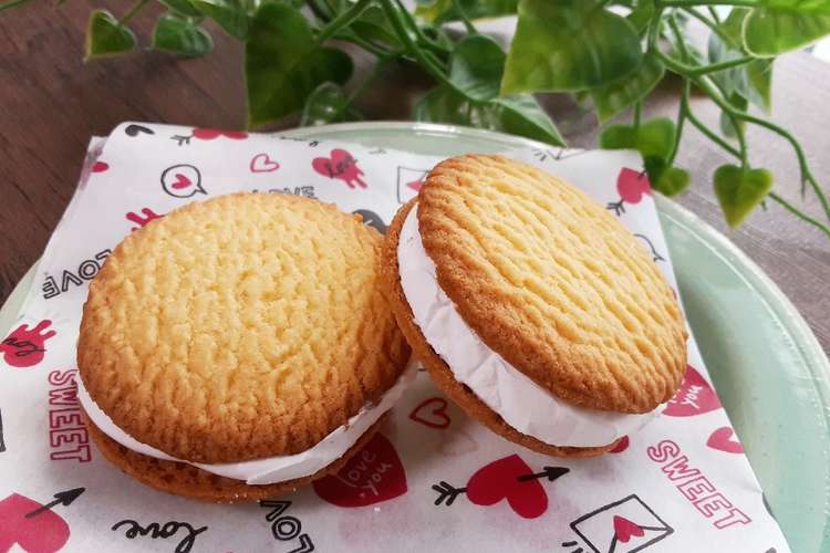 余った生クリームで アイスサンドクッキー レシピ 作り方 By Chieno クックパッド 簡単おいしいみんなのレシピが360万品