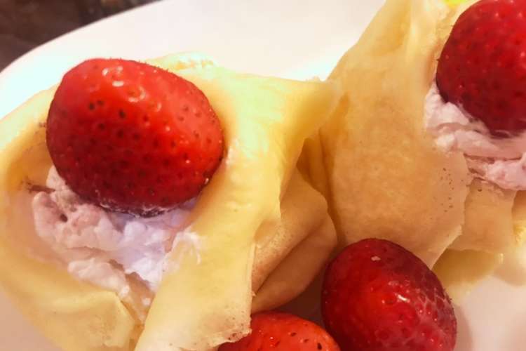 ひな祭りに いちごクレープ レシピ 作り方 By りまりま クックパッド 簡単おいしいみんなのレシピが354万品