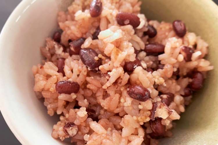 雑穀で 栄養アップ カンタン お赤飯 レシピ 作り方 By 幸せごはんあっちゃん クックパッド 簡単おいしいみんなのレシピが359万品