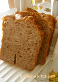 ＨＢで♪ちょっと甘めな豆乳くるみ食パン