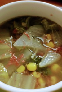ぽかぽかコンビーフ野菜スープ