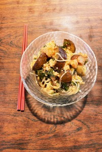 トマト＆茄子＆椎茸トマガーリックスパ素麺