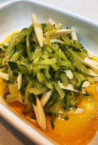 きゅうりと魚肉ソーセージの中華サラダ