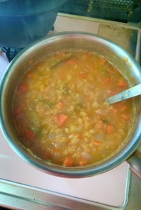 レンティル野菜スープ