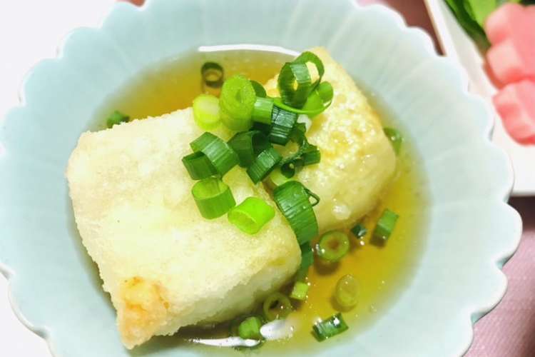 白だしで簡単揚げ出し豆腐 夕飯のおかず レシピ 作り方 By 体裁よく クックパッド 簡単おいしいみんなのレシピが360万品