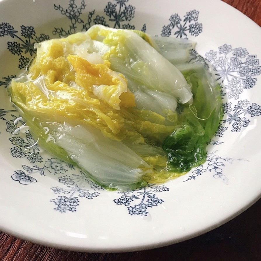 簡単！くたくた白菜のオリーブオイルがけの画像