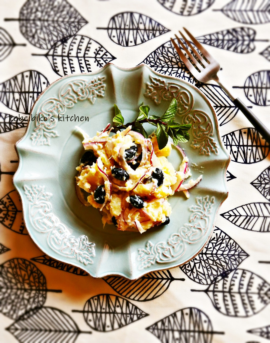 黒豆とチーズのさつま芋サラダの画像