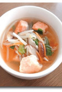 ギンヒカリの中華風ピリ辛スープ