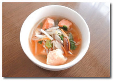 ギンヒカリの中華風ピリ辛スープの写真