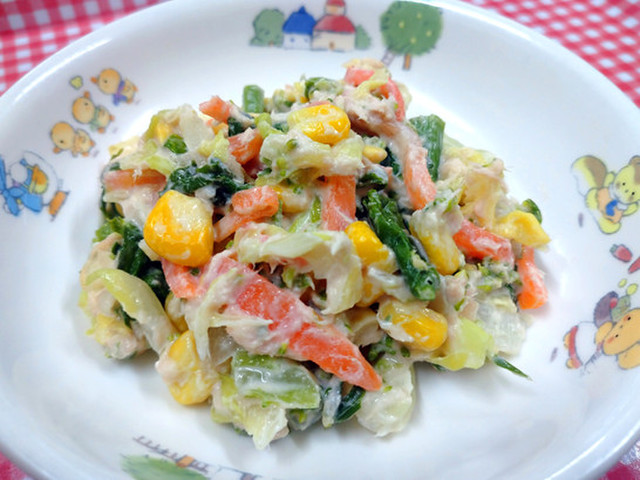 保育園給食 菜の花サラダ レシピ 作り方 By 長野県駒ヶ根市 クックパッド 簡単おいしいみんなのレシピが373万品