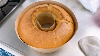 紅茶のシフォンケーキの写真