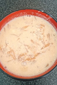 秘伝ねブイヨンで作る薩摩芋豆乳スープ