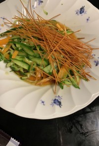 シャキシャキ野菜のカリカリパスタサラダ