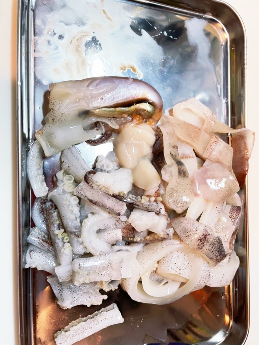 イカの捌き方(加熱調理用)の画像