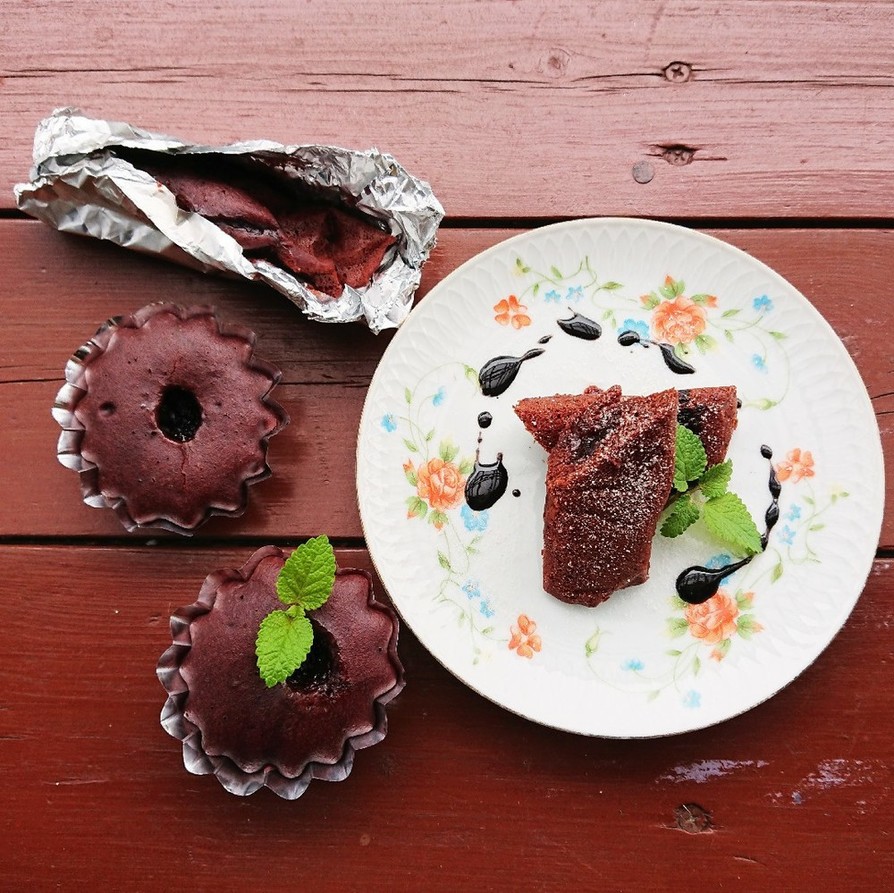 フライパンおやつ：ホイルケーキの画像
