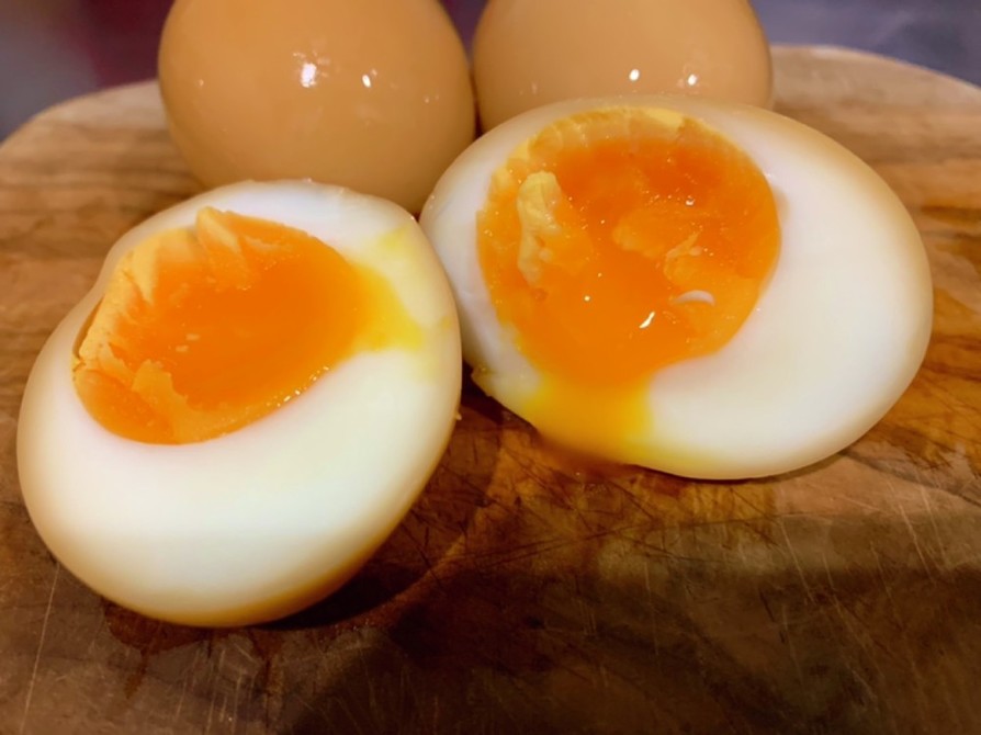 半熟煮卵の画像