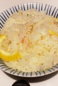 蟹とレモンの炊き込みご飯