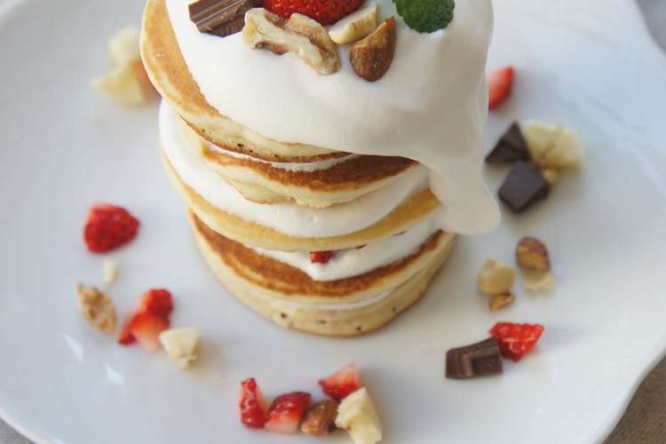 フライパンおやつ パンケーキタワー レシピ 作り方 By わらし クックパッド 簡単おいしいみんなのレシピが371万品