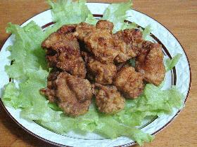 柔らか衣の鶏の唐揚げ