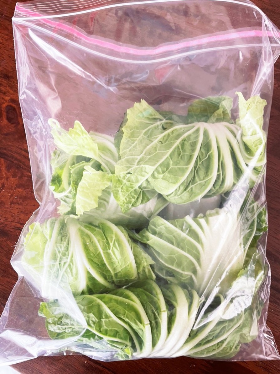 【白菜大量消費】鍋にピッタリの冷凍白菜の画像