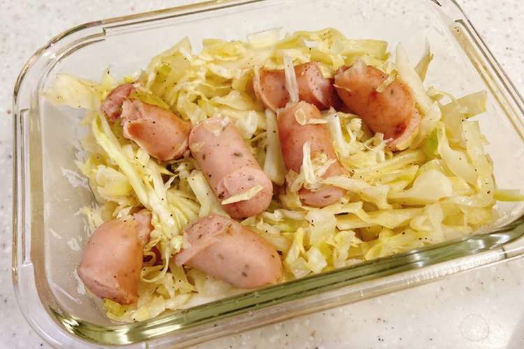 ウィンナーとキャベツのレンジ蒸し レシピ 作り方 By 韓国料理メイン クックパッド 簡単おいしいみんなのレシピが352万品