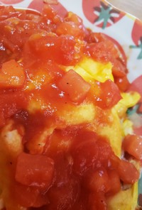 つわりごはん☆優しい味のトマトオムライス