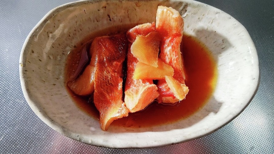 冷凍赤魚の煮魚の画像
