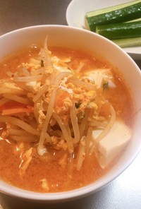 キムチ鍋の素かさ増しスープ