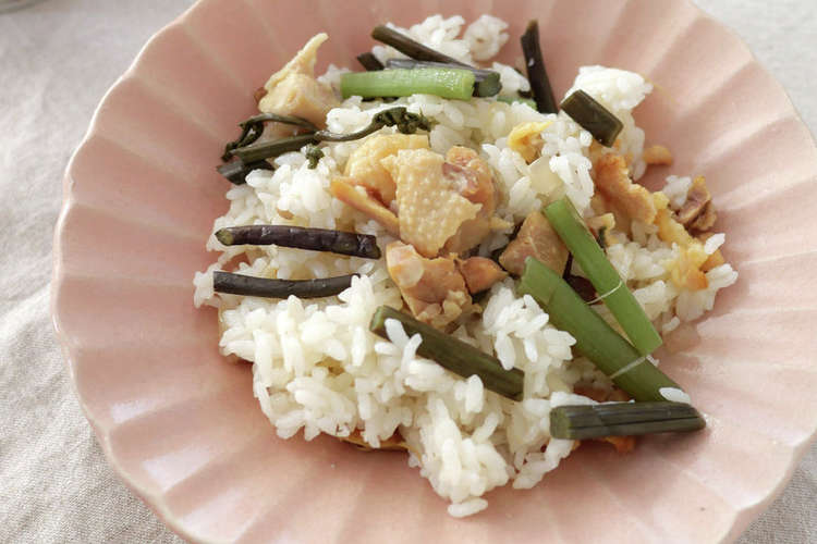 焼き鳥の缶詰と山菜の炊き込みご飯 レシピ 作り方 By お天気ママ クックパッド 簡単おいしいみんなのレシピが352万品