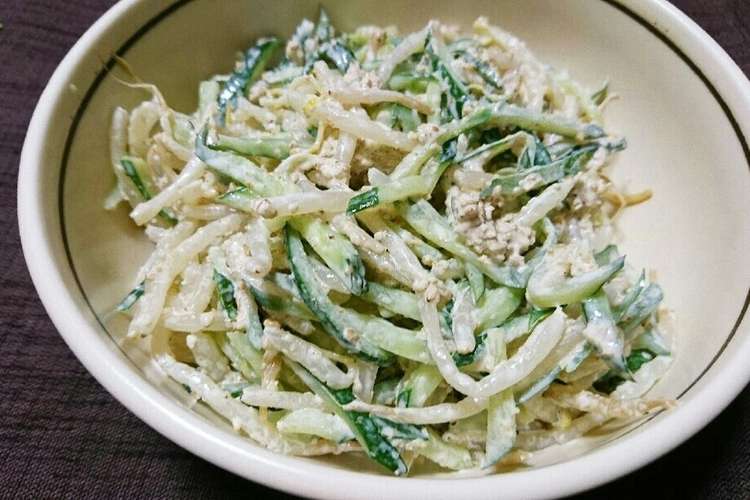 もやしときゅうりの和風マヨネーズサラダ レシピ 作り方 By うさこのおうち クックパッド 簡単おいしいみんなのレシピが367万品