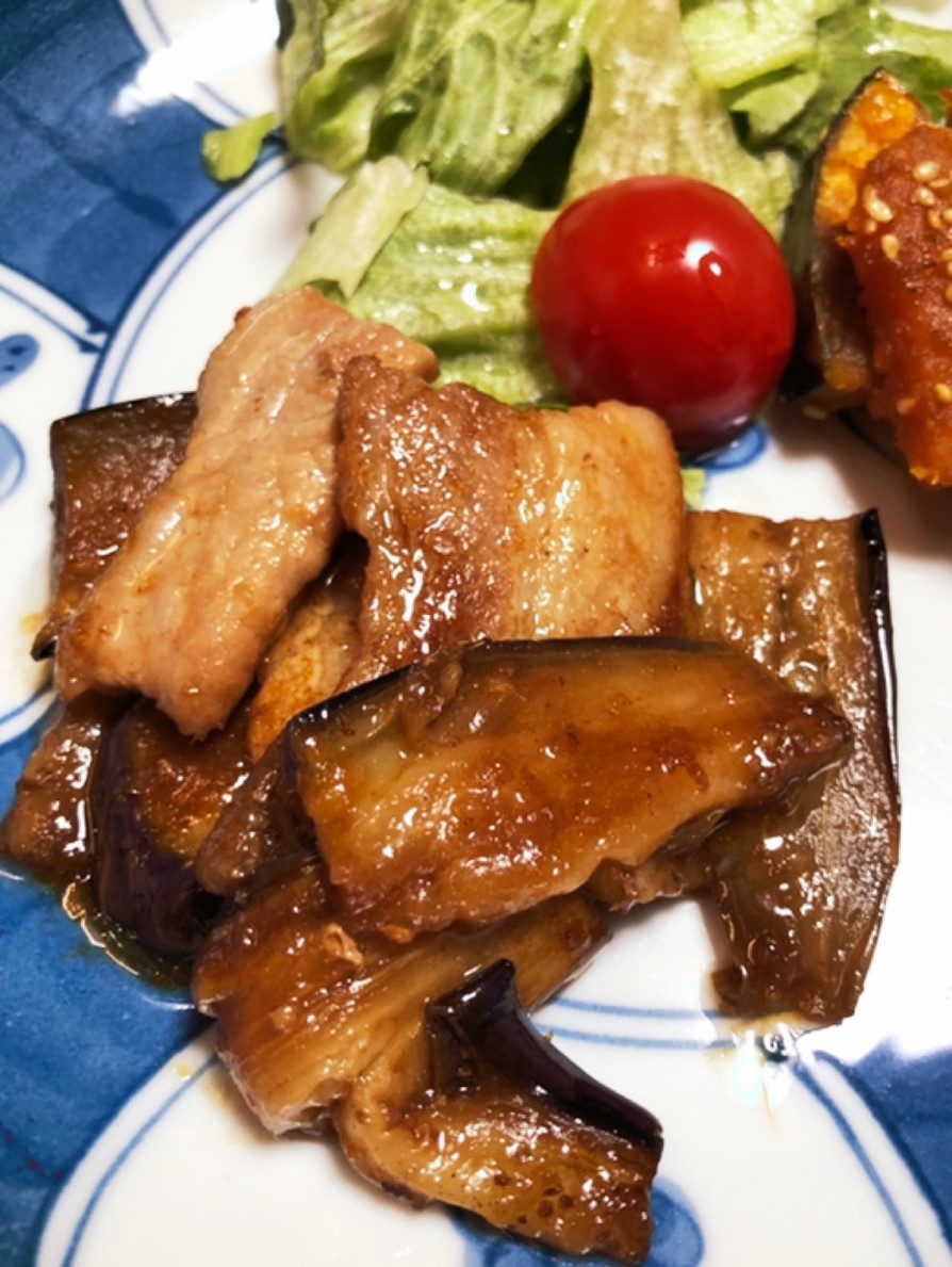 豚肉とナスの生姜焼きの画像