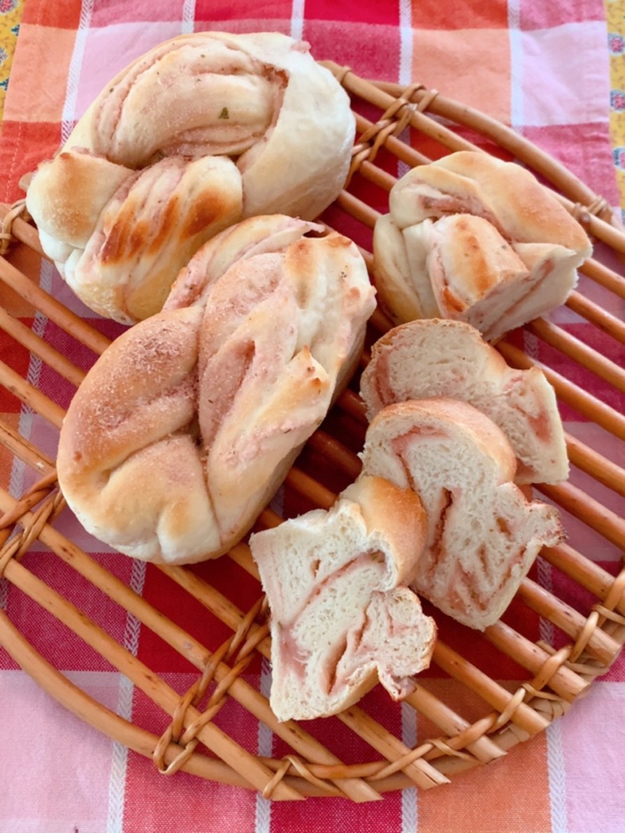 桜あんマーブルミニ食パンの画像