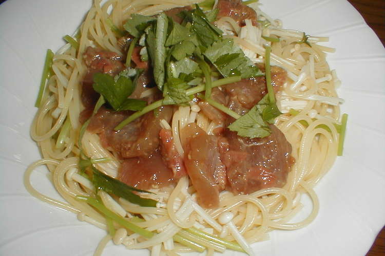 半額マグロのづけのパスタ レシピ 作り方 By Mionee クックパッド 簡単おいしいみんなのレシピが364万品