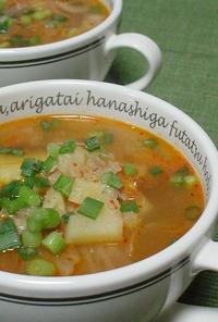 キムチ救済の味噌スープ