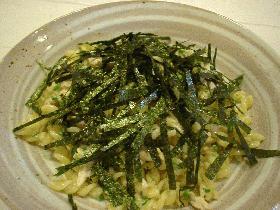 ささみのわさびマヨパスタ
