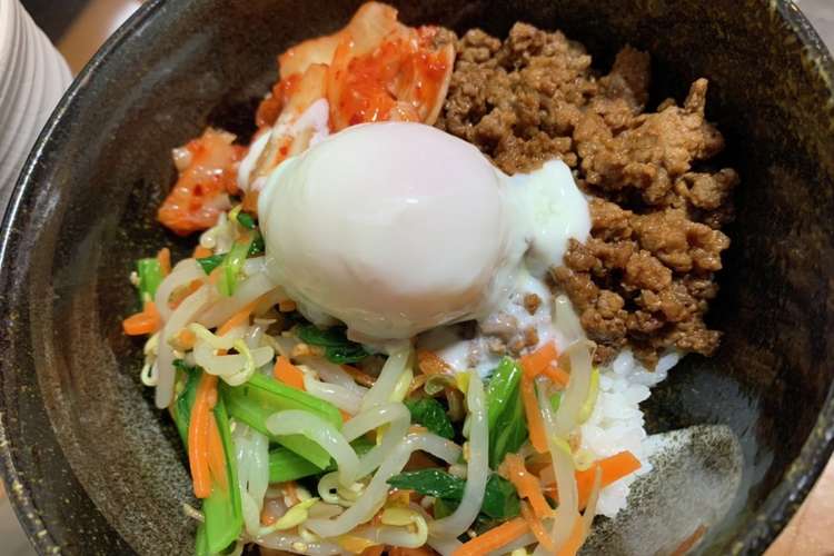 合挽き肉で節約ビビンバ レシピ 作り方 By Ayatomo113 クックパッド 簡単おいしいみんなのレシピが352万品