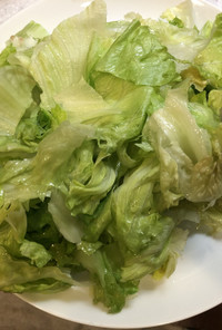 超簡単サラダ感覚で食べられるレタスの温菜