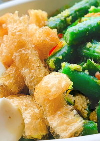 ダイエット美容♡豆腐・油揚の胡麻サラダ